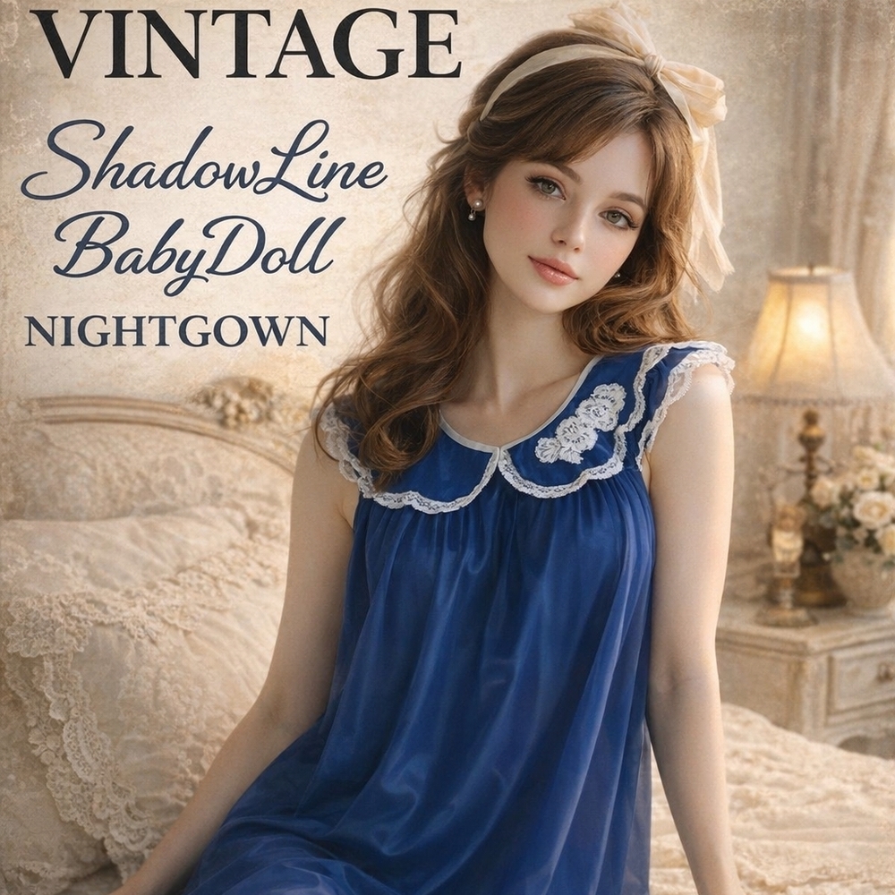 Vintage ShadowLine‎ BabyDoll Nightgown S